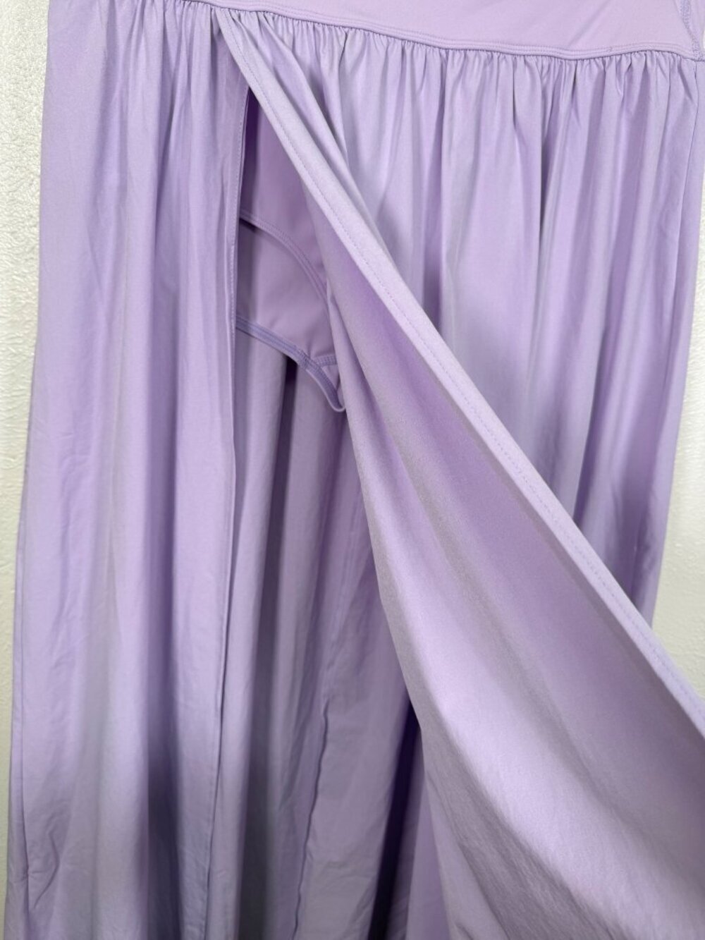 Halara High Waist Breezeful Maxi Skirt Flowy Split 2 N 1 Shorts Medium Lavender - Picture 9 of 9
